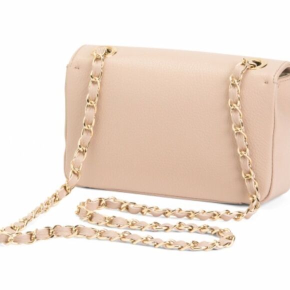 NWT VALENTINO BY MARIO LEATHER FLAP SHOULDER BAG WITH CHAIN STRAP - Picture 2 of 12